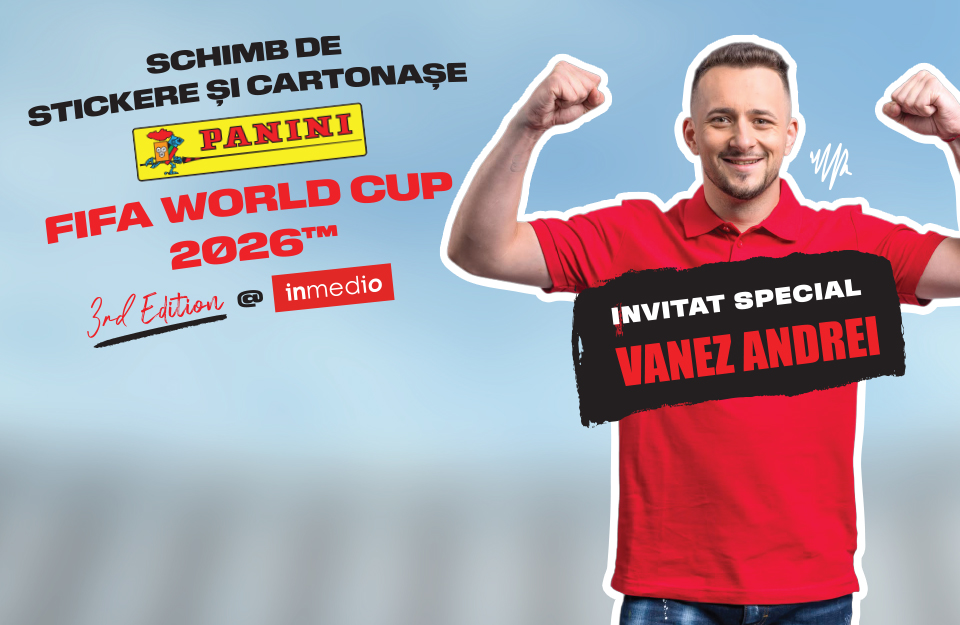 Schimb de stickere și cartonașe FIFA World Cup 2026 la Inmedio Craiova Promenada Mall